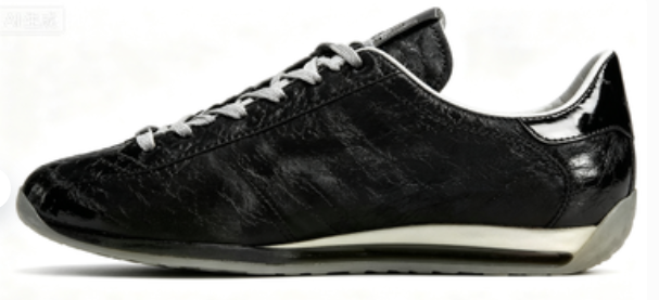 Black casual shoes of JH9010